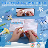 UOOU Crochet Kit, Penguin Crochet Kit for Beginners with Easy Yarn, Step-by-Step Video Tutorials, Complete Crochet Animal Kit, Knitting Kit for UOOU