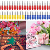 60 Pieces Replacement Cutting Blades for Cricut Explore Air 2/Air 3/Maker, Include 15 Pieces Fine Point Blades 30 Pieces Standard Blades 15 Pieces Prasacco