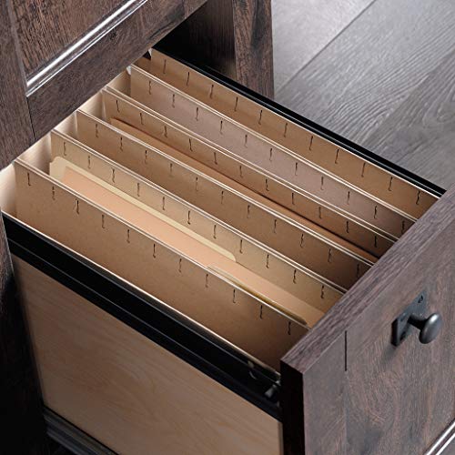 Sauder Carson Forge Computer Desk, Coffee Oak finish Sauder