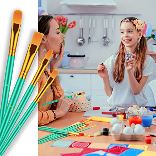 Paint Brushes Set, 60 Pcs Paint Brushes for Acrylic Painting, Oil Watercolor Acrylic Paint Brush, Artist Paintbrushes for Body Face Rock Canvas, Kids Artstorys