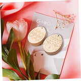 Yardenfun 60pcs Easter Egg Wooden Pendant Easter Wood Cutouts Easter Wood Slices Unfinished Wood Cutout Blank Ornaments DIY Easter Wood Pendant Yardenfun