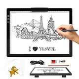 KOBAIBAN Wireless A4 LED Light Pad with Innovative Stand, Top Clip, Stepless/ 6-Level Dimmable Brightness Rechargeable tracing Light Box/Board for KOBAIBAN