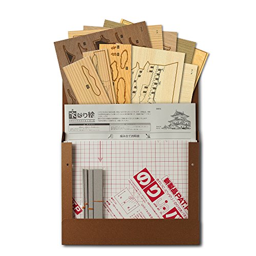 KINOWA Wooden Art Kit Kiharie Himeji Castle Made in Japan KINOWA