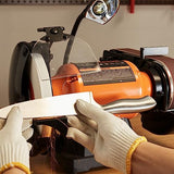 VEVOR 8 Inch Bench Grinder with 2 x28 Inch Belt Sander Combo, Bench Grinder Sander with 2.5A Induction Motor for Metalworking Sharpening Grinding VEVOR