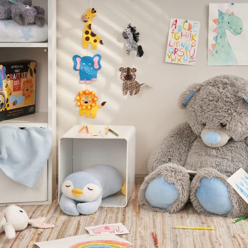 Arteza Kids Felt Kit, 357 Pieces, 25 Pre-Cut Animal Shapes, 5 Felt Sheets, 140 Mini-Pieces, Gemstone Stickers, Yarn, Glue, and Accessories – ARTEZA