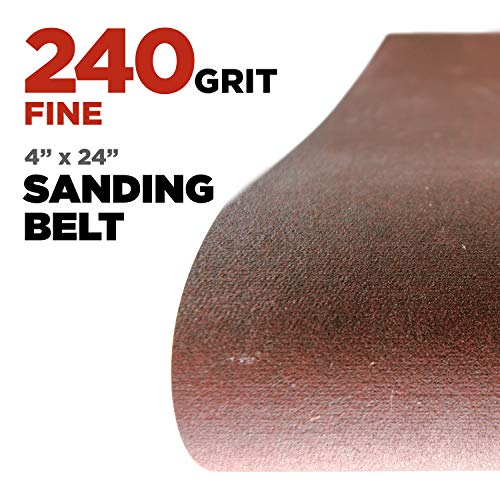 Makita 15 Piece - 4" Multi-Grit Sanding Belt Set For 4" Belt Sanders – Complete Sanding Set For Wood & Metal - 80-240 Grits Makita