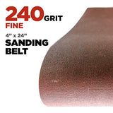 Makita 15 Piece - 4" Multi-Grit Sanding Belt Set For 4" Belt Sanders – Complete Sanding Set For Wood & Metal - 80-240 Grits Makita