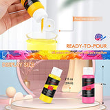 Caliart Acrylic Paint Set With 4 Brushes, 52 Colors (59ml, 2oz) Art Craft Paints for Artists Kids Students Beginners & Painters, Canvas Halloween Caliart