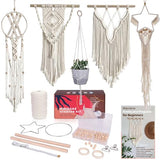 MIGO Creates Macrame Kits for Adults Beginners with 112 Macrame Supplies and 5 Projects Book: This DIY Macrame Kit Includes 165 Yards Macrame Cord MIGO Creates