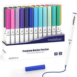 welebar 1.0 Tip Pen Set for Cricut Maker 3/Maker/Explore 3/Air 2/Air, Premium Marker Pen Set of 36 Pack Medium Point Pens for Drawing, Writing, welebar
