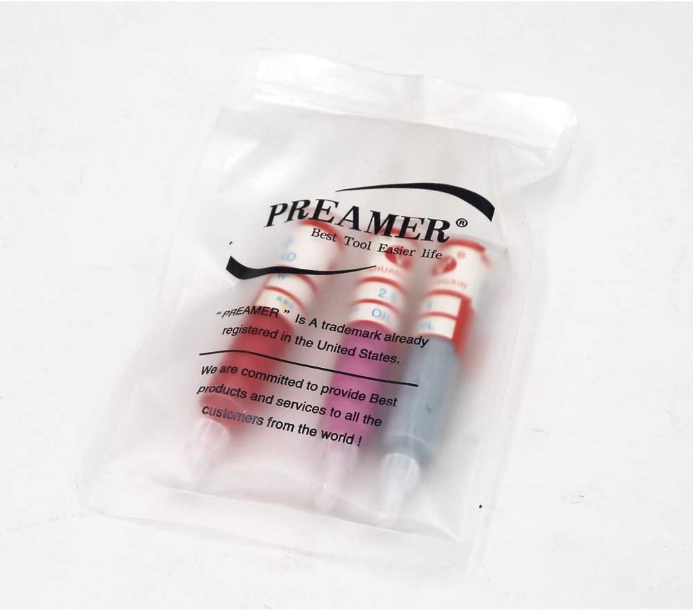 Preamer 7pcs 5 Gram Diamond Abrasive Paste Needle Tube Grinding Polishing Lapping Compound for Fine to Final Polishing for Jewelry, Metal, Ring, Preamer
