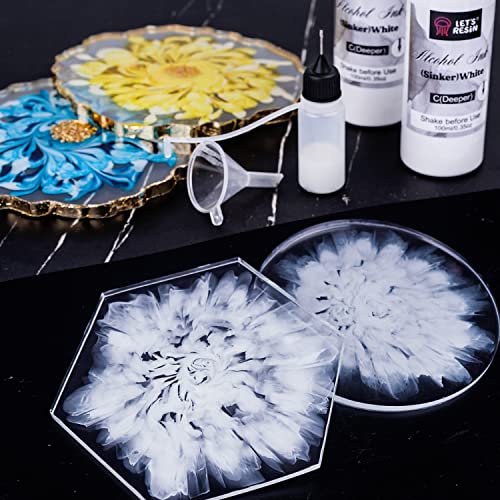 LET'S RESIN 48pcs Concentrated Alcohol Ink Set, Vibrant Colors