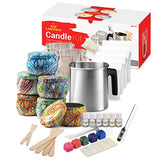 kid labsters - DIY Candle Making Kit for Adults & Kids - Beginner Soy Candle Making kit Includes Soy Wax, Scents, Wicks, Dyes, Tins, Melting Pot to kid labsters