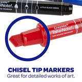Crayola Low Odor Dry Erase Markers for Kids & Adults, Chisel Tip, Back To School Supplies, 12 Count Crayola