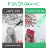 EXCEART Electric Pigment Stirrer Mixer Portable Paint Electric Mixer Blending Making DIY Crafts for Art Gouache Painting Drawing 1 Set EXCEART