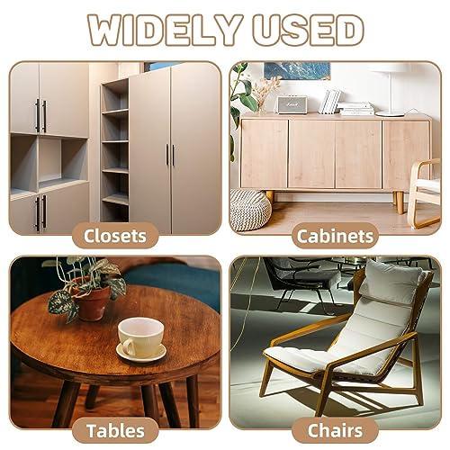 Sukh 300Pcs Wooden Dowel Pins - Wooden Dowels Fluted Wood Dowel Pins with 1/4，5/16 and 3/8-inch for Joining in Furniture, Cabinets and Other Sukh