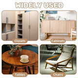 Sukh 300Pcs Wooden Dowel Pins - Wooden Dowels Fluted Wood Dowel Pins with 1/4，5/16 and 3/8-inch for Joining in Furniture, Cabinets and Other Sukh