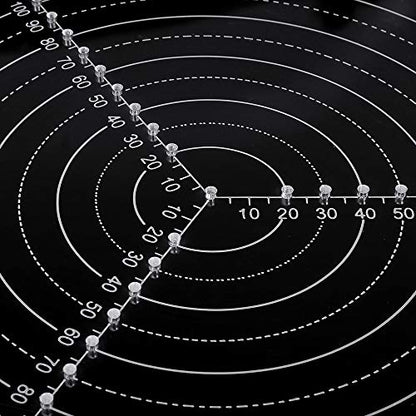 300mm /11.8inch Round Center Finder Compass for Wood Turners Lathe Work Clear Acrylic Drawing Circles Diameter - WoodArtSupply