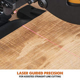 Evolution Power Tools R255SMS+ PLUS 10-Inch Sliding Miter Saw Plus Multi-Material Multi-Purpose Cutting Cuts Metal, Plastic, Wood & More 0˚ - 45˚ Evolution