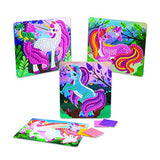 ORB The Factory Sticky Mosaics Unicorns, Pink/Teal/Blue/Purple, 12' x 2' x 10.75' ORB