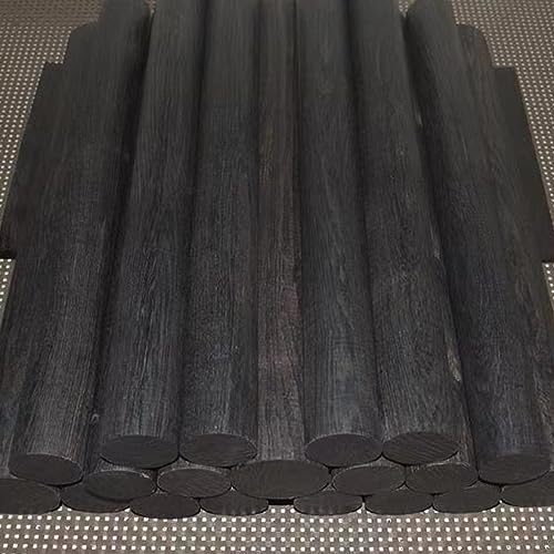Dowel Rods Wood Sticks Ebony Dowel Pins- 5.91 Inch African Blackwood Wood Pen Blank Wooden Carving Blocks - Wood Stick Pen Blank Cut Offs for Pen qczoyp