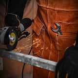 Leather Welding Work Apron,Woodworking Shop Apron,Heat Resistant & Flame Resistant Bib Apron, Flame Retardant Heavy Duty BBQ Apron, Adjustable Fit LeaSeek