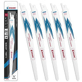 EZARC Reciprocating Saw Blade Bi-Metal Cobalt Sabre Saw Blades for Multi-Purpose 9-Inch 10/14TPI R925DG (5-Pack) EZARC