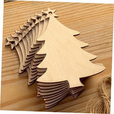 NOLITOY 80 Pcs Christmas Wooden Pendant Christmas Ornaments Unfinished Wood Slices Ornaments Paintable Christmas Hanging Ornaments Wooden Tree Cutout NOLITOY