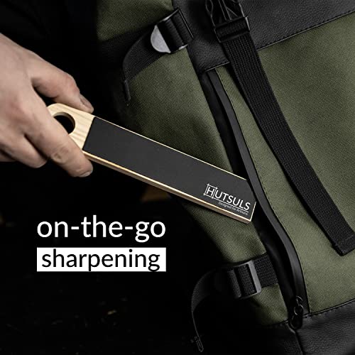 Hutsuls Pocket Knife Strop Kit - Get Razor-Sharp Edges with Pocket Leather Strop for Knife Sharpening, Easy to Use Knife Stropping Kit with Stropping - WoodArtSupply