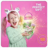 Light-Up Unicorn Terrarium Kit - Birthday Gifts for Kids - Best Toys & Activities Kits Presents - Arts & Crafts Stuff for Little Girls & Boys Age 4 5 Dan&Darci