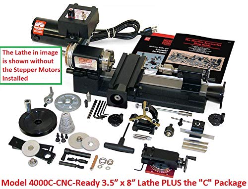 Sherline 8400C INCH Windows 3.5″ x 8″ Lathe CNC System +"C" Package + USB Controller + Dell Latitude Laptop Computerized Sherline CNC control (Windows OS)