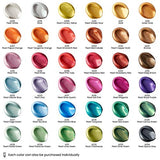 ARTEZA Metallic Acrylic Paint, Set of 36 Colors, 0.74 oz/22 ml Tubes with Storage Box, Rich Pigments, Non Fading, Non Toxic Paints for Artist & Hobby ARTEZA