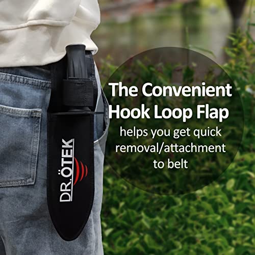 DR.ÖTEK Metal Detector Shovel for Digging, Heavy Duty Double Serrated Digging Tool with Carry Sheath, Digger Trowel for Gardening, Camping, DR.ÖTEK