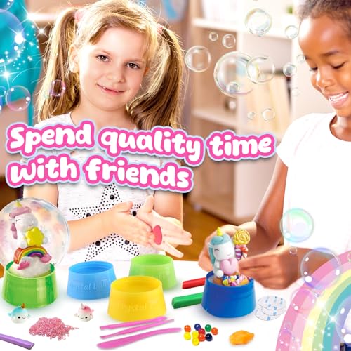 ToyUnited Unicorn DIY Snow Globe Crafts Kit - Unicorn Toys Christmas Birthday Gifts for Girls Ages 4 5 6 7 8-12 Year Old Arts and Crafts Kit for Kids ToyUnited