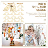 Unfinished Wooden Rainbow Cutouts: 20PCS Rainbow Wood DIY Craft Shapes Ornaments Blank Wood Slices Embellishments for Wedding Birthday Christmas EXCEART