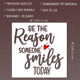 16 Word Stencils for Painting on Wood - Inspirational Stencils for Crafts Reusable – Art Stencils for Drawing - Farmhouse Stencils and Templates for DLY LIFESTYLE