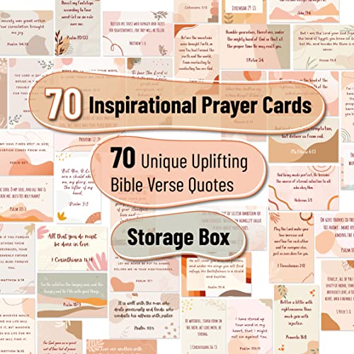 Mr. Pen- Prayer Cards, 70 Unique Bible Verse Boho Theme, Mini Scripture Cards for Women and Men, with Verses, Christian Mr. Pen