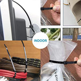 Zip Ties Assorted Sizes(4”+6”+8”+12”), 400 Pack, Black Cable Ties, UV Resistant Wire Ties by ANOSON ANOSON