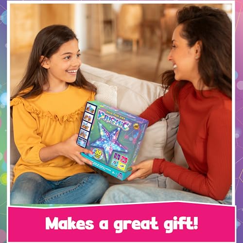 PRISMIC Make Your Own 3D Star Light Art & Craft Kit - Unique Gifts for 8 + Year Old Girls & Boys - Fun Crafts for Girls 8-12, DIY Kits for Kids Ages PURPLE LADYBUG