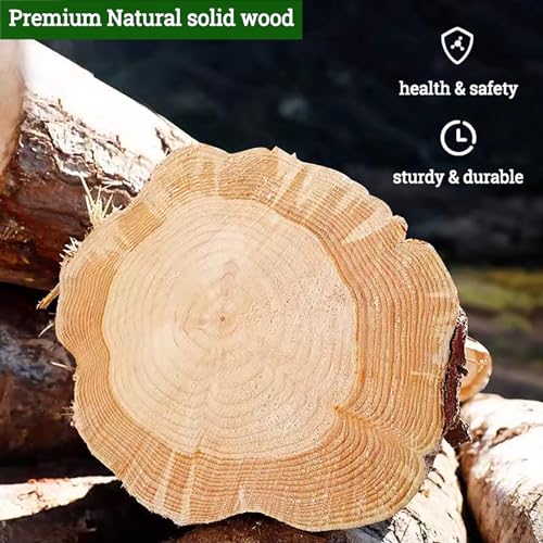 Mid Century Modern Dining Table,Round Solid Wood Kitchen & Dining Room Tables,Rustic Pedestal Table Small Leisure Coffee Table for 2,4 People(24" L x Topjia