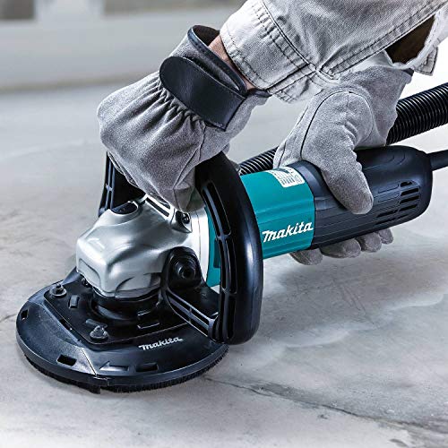 Makita PC5010CX1 5" SJS™II Compact Concrete Planer with Dust Extraction Shroud and Diamond Cup Wheel Makita