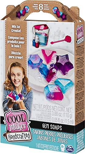 Cool Maker, Handcrafted Gem Soaps Activity Kit, Makes 8 Soaps, for Ages 8 & Up Cool Maker