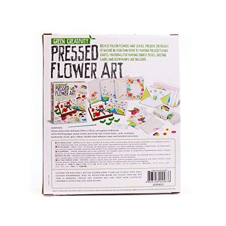 4M Green Creativity Pressed Flower Art Kit, Recycle Flowers Art & Crafts DIY Kit, For Boys & Girls Ages 5+ 4M