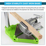 IRONWALLS Floor Drill Press Stand for Hand Drill, 90 Degree Rotating Adjustable Universal Bench Clamp Drill Holder Drill Press Adapter Workbench IRONWALLS