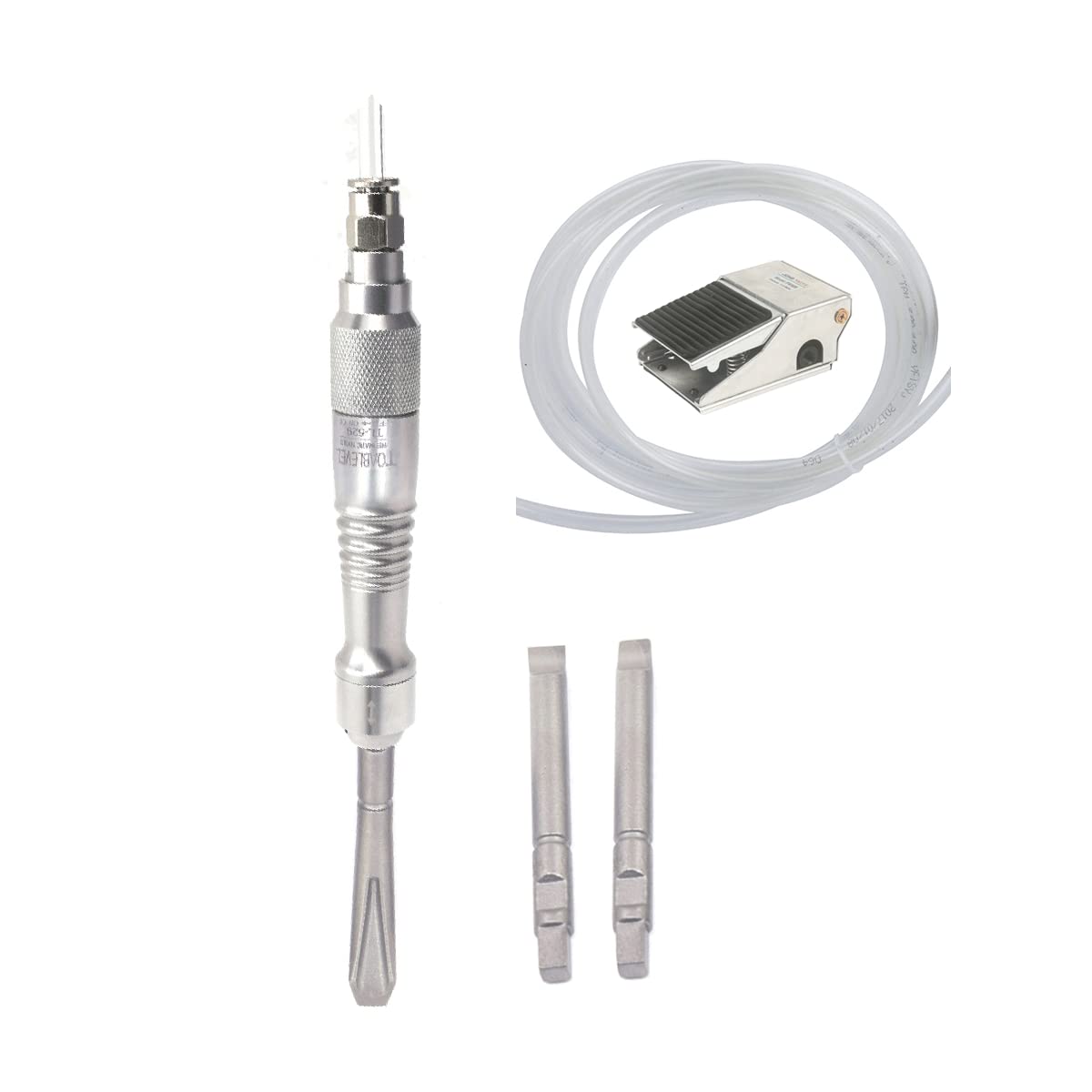 Micro Air Flux Chipper Medical Gypsum Breaker Dental Cast Stomatology Engrave Scaler Pneumatic Scraper Gas Shovel 3 Chisels With Foot Switch Engrave TOABLEVEL