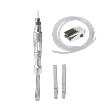 Micro Air Flux Chipper Medical Gypsum Breaker Dental Cast Stomatology Engrave Scaler Pneumatic Scraper Gas Shovel 3 Chisels With Foot Switch Engrave TOABLEVEL