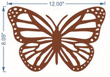 12 inch Monarch butterfly - Wood Cutout, Unfinished Wood Blanks, DIY Craft Embellishment, Laser Cut Tak n Stik