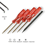 BatPower 5pcs MacBook Repair Tool Kit Precision P5 Pentalobe Screwdriver T5 Torx Tri Wing Phillips Screwdriver with S2 Steel for MacBook Pro Air with BatPower