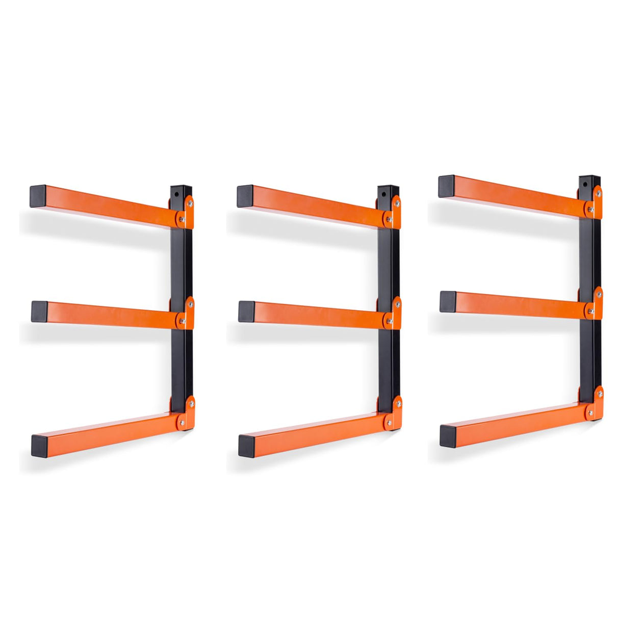 Ultrawall Wall Mount Wood Organizer and Lumber Storage Metal Rack with 3-Level (3 Pack) Ultrawall