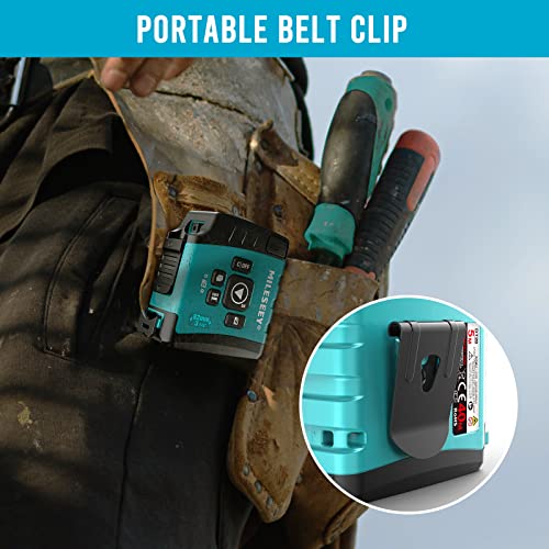 MiLESEEY DT20 Laser Tape Measure 3-in-1, 130FT Laser Distance Meter, 16FT Digital Tape Measure, Regular Tape Measure, Area Volume Measuring MiLESEEY